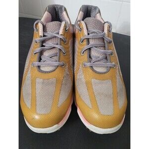 FootJoy Women's 98000 emPower Spikeless Golf Shoes Pink Gray Gold, Size 6 1/2M